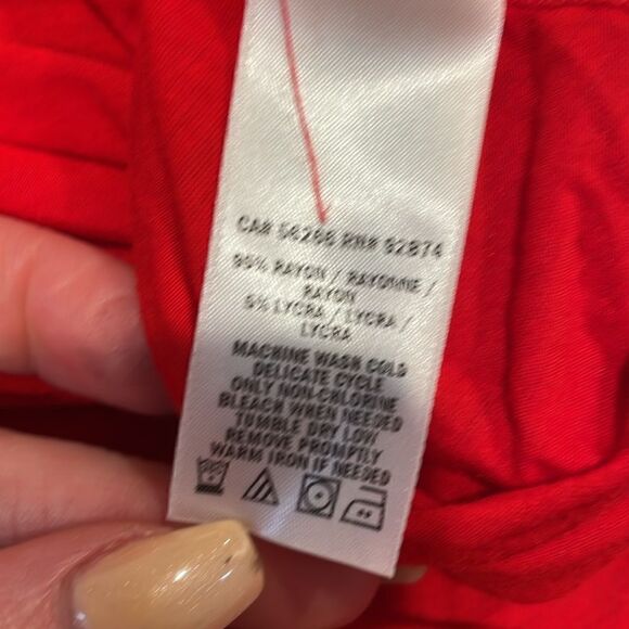 Splendid Women's Rayon Jersey Hilo Dress | Red | size L - Picture 10 of 10